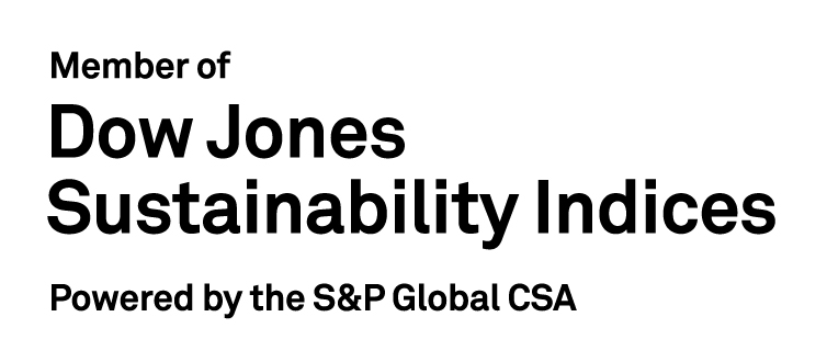 Member of Dow Jones Sustainability Indices Powered by th S&P Global CSA