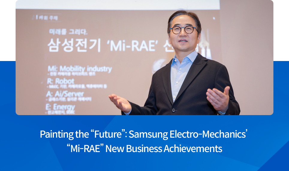 Painting the “Future”: Samsung Electro-Mechanics’ “Mi-RAE” New Business Achievements