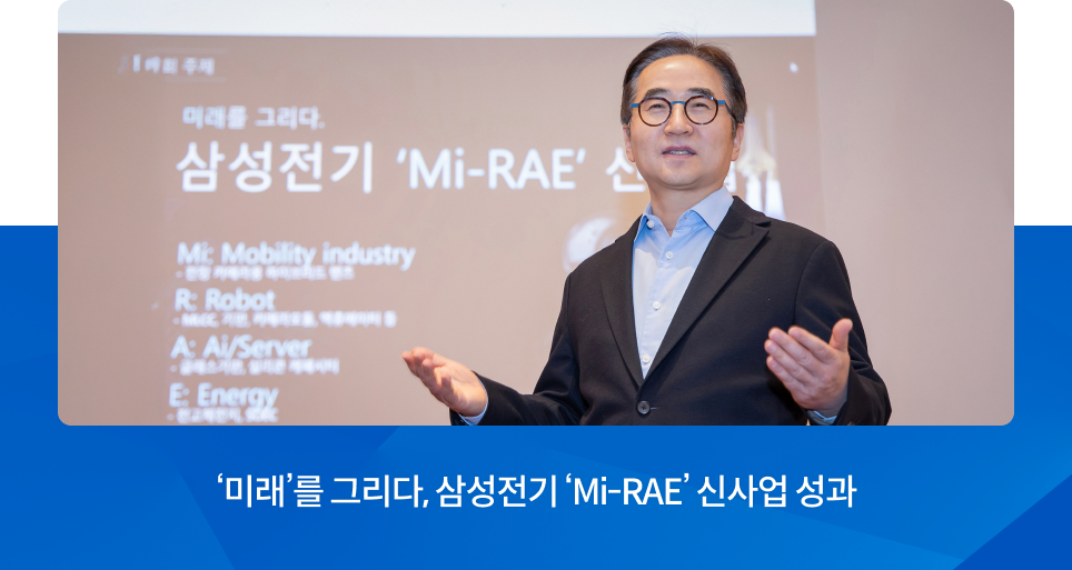 ‘미래’를 그리다, 삼성전기 ‘Mi-RAE’ 신사업 성과